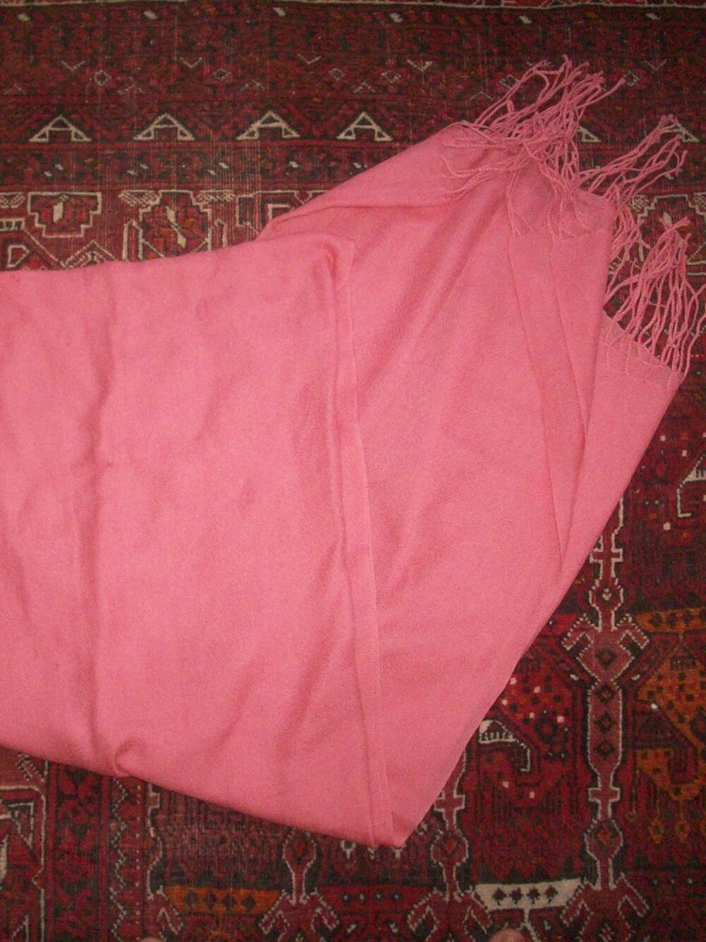 Naturally Knotty Solid Color Luxury 100% Wool Wrap Scarf 28"x75" Soft Salmon